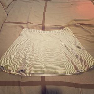 Michael Kors gray and white striped skirt